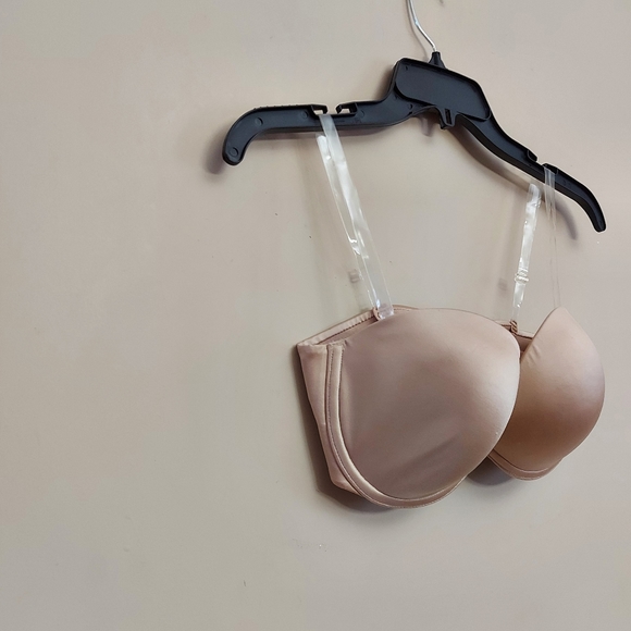 Victoria's Secret Very Sexy push up Strapless/clear straps and gel  inserts - Picture 2 of 8